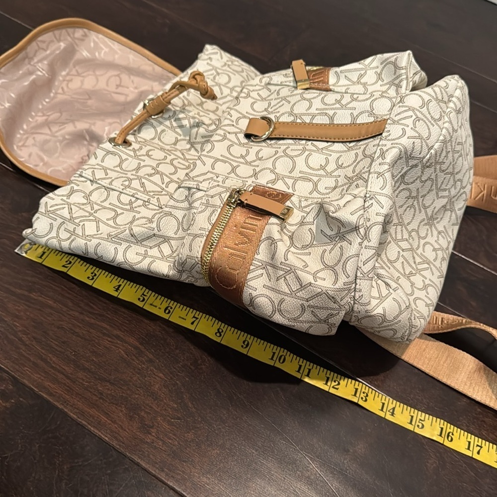 Calvin Klein Monogram Backpack EUC - image 11